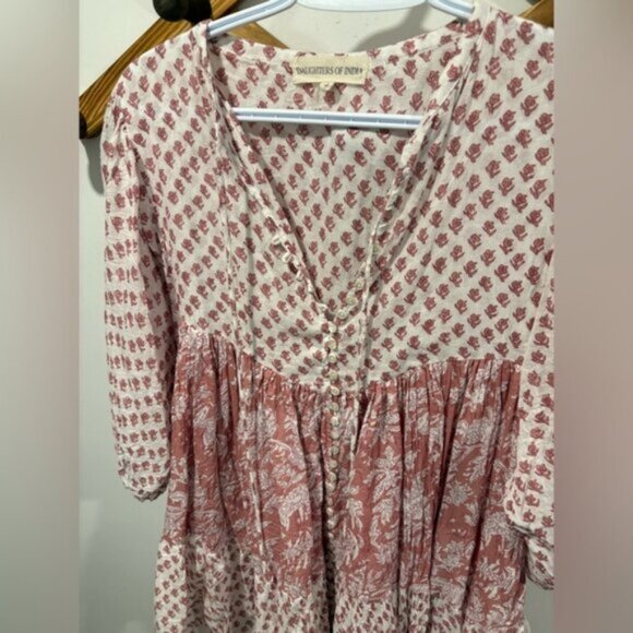 NEVER WORN- DAUGHTERS OF INDIA -Nora Mini Dress ~ Primrose - Picture 7 of 12